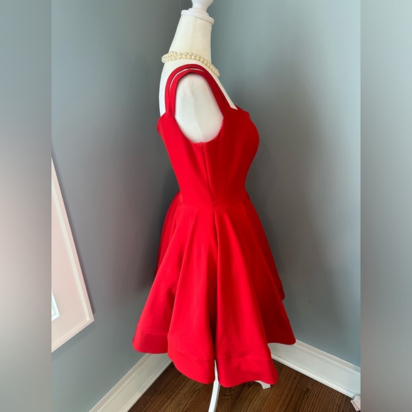 Mac Duggal RED fit-and-flare dress - Picture 4 of 9